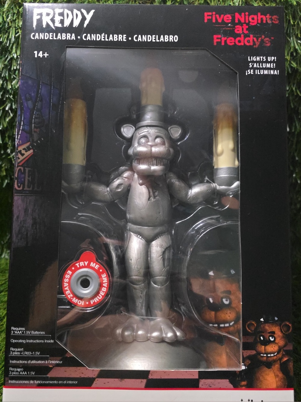 Freddy Candelabra Figure - Silver